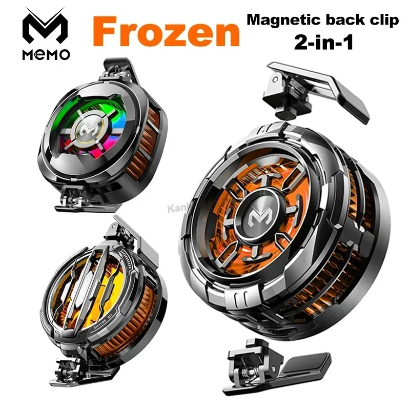 MEMO CX06 CX07 CX08 Frozen Mobile Phone PUBG Game Cooler Semiconductor Cooling Radiator Magnetic Back-clip 2 in 1 Cool Heat Sink