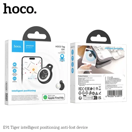 HOCO E91 Smart Airtag GPS Positioning Pet Anti-Lost Device with case For iphone find my Keychain Kids Trackers Finder Locator 2